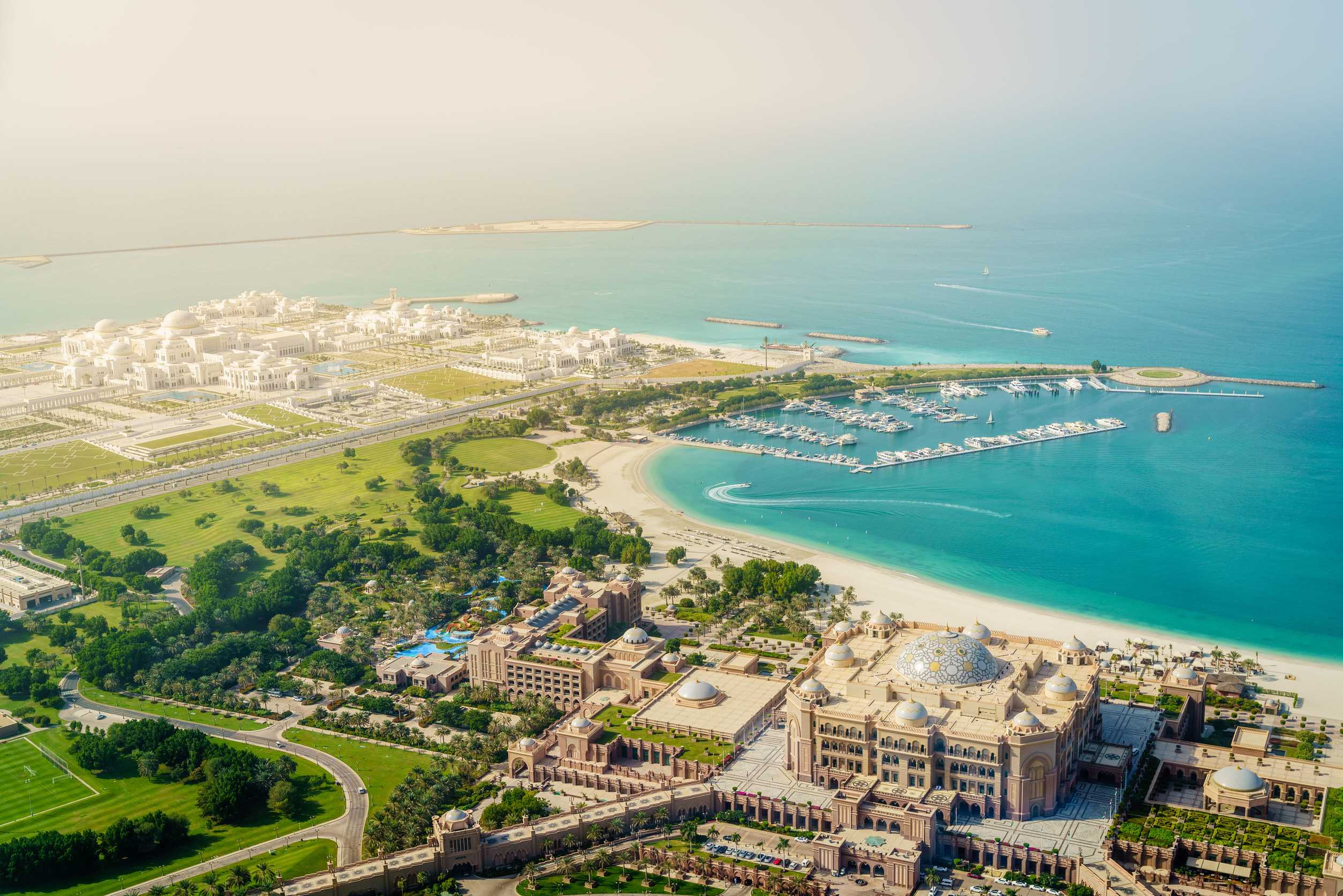 Aerial View Of Emirates Palace In Dubai