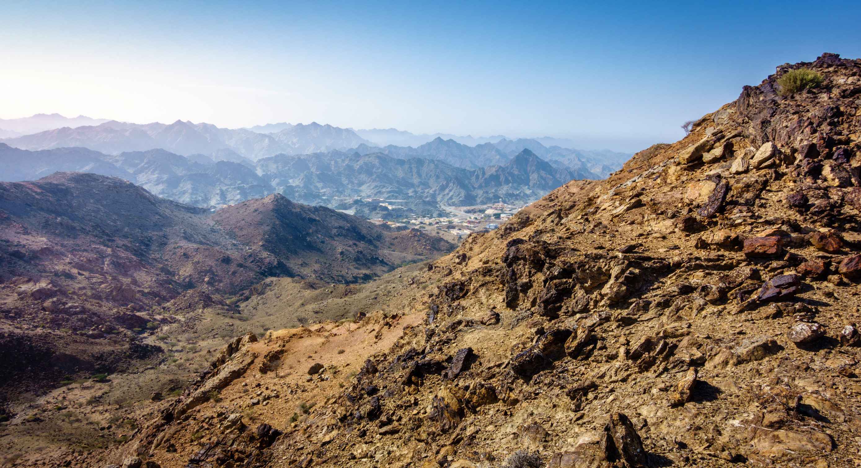 Ai Hajar Mountains In The Emirate Of Fujairah