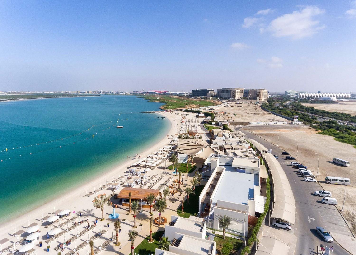 Birds Eye View Of Al Ras Beach Abu Dhabi Birds Eye View Of Al Ras Beach Abu Dhabi