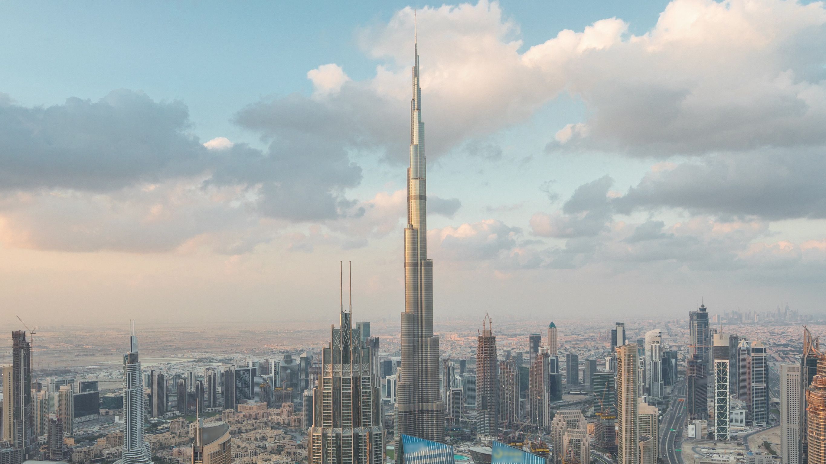 Burj Khalifa And Dubai Downtown Skyline