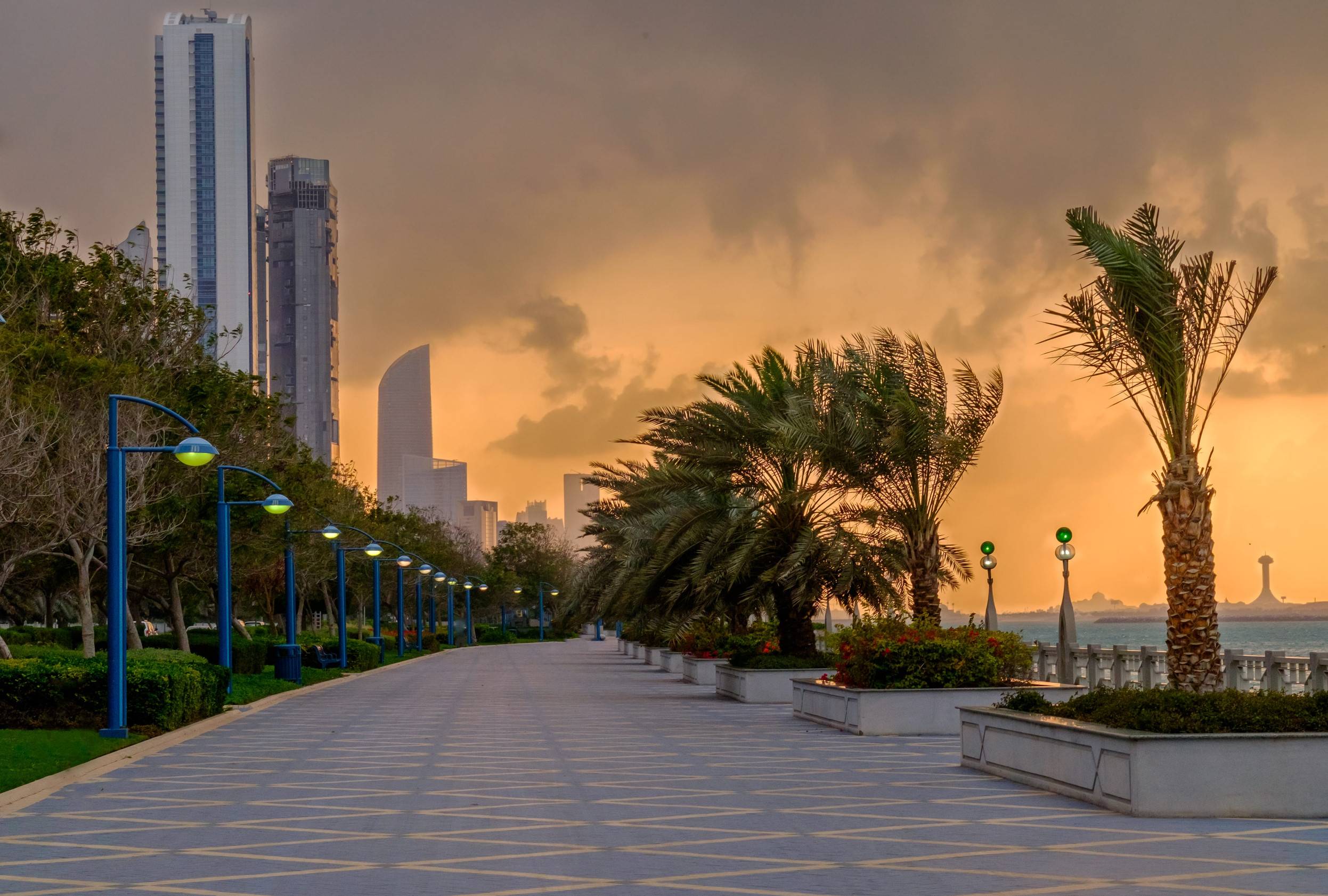 Corniche In Abu Dhabi, United Arab Emirates