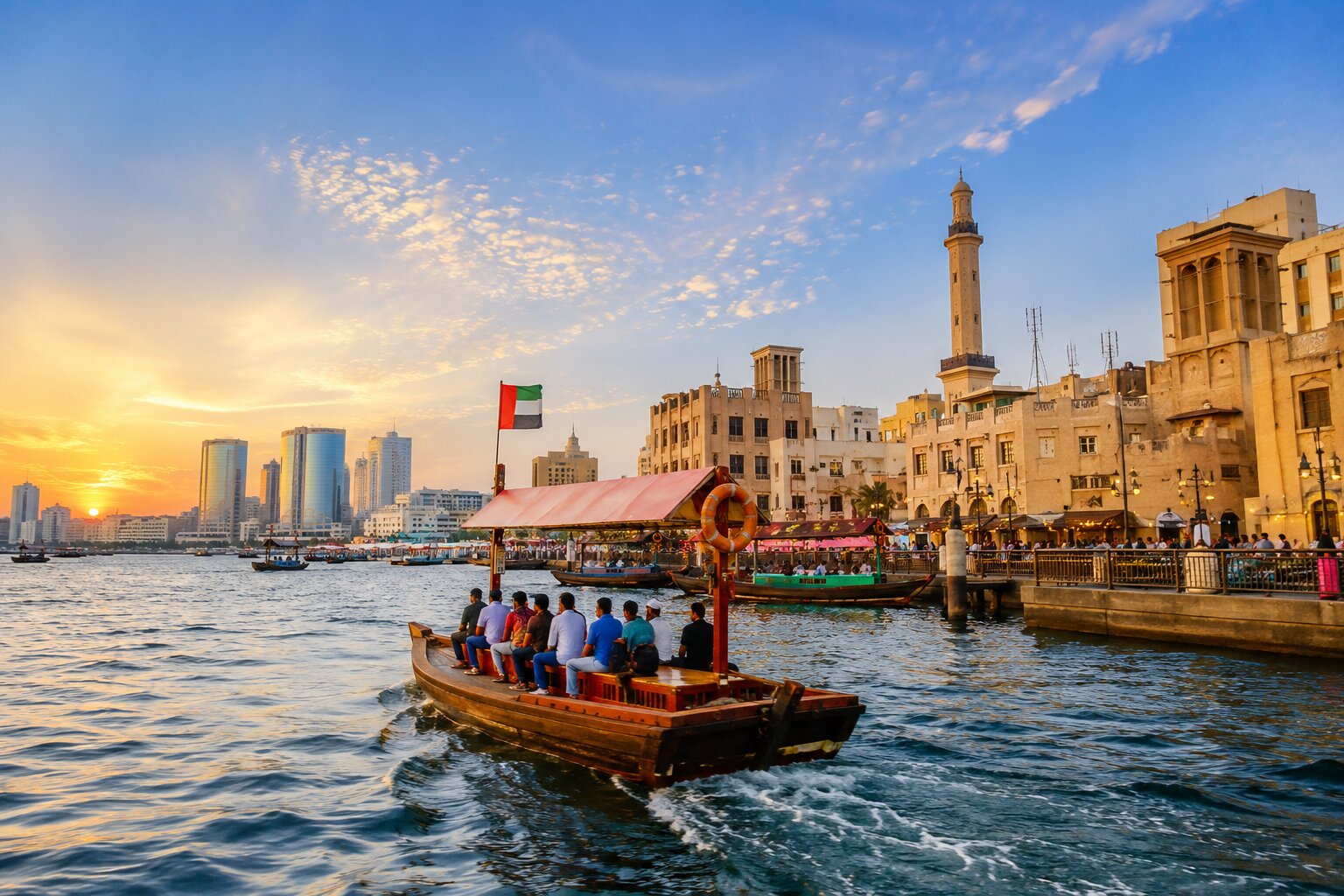 Dubai Creek Traditional Abra Boat Ride Dubai Creek Traditional Abra Boat Ride