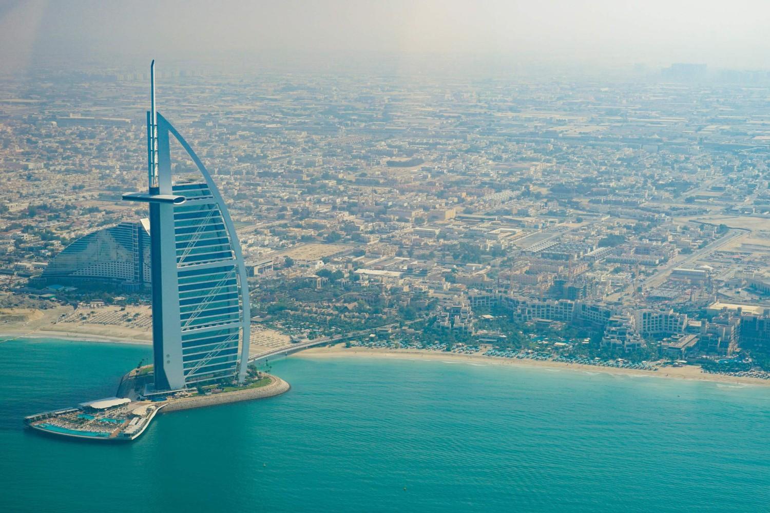 Dubai Skyline With Modern Skyscrapers Dubai Skyline With Modern Skyscrapers