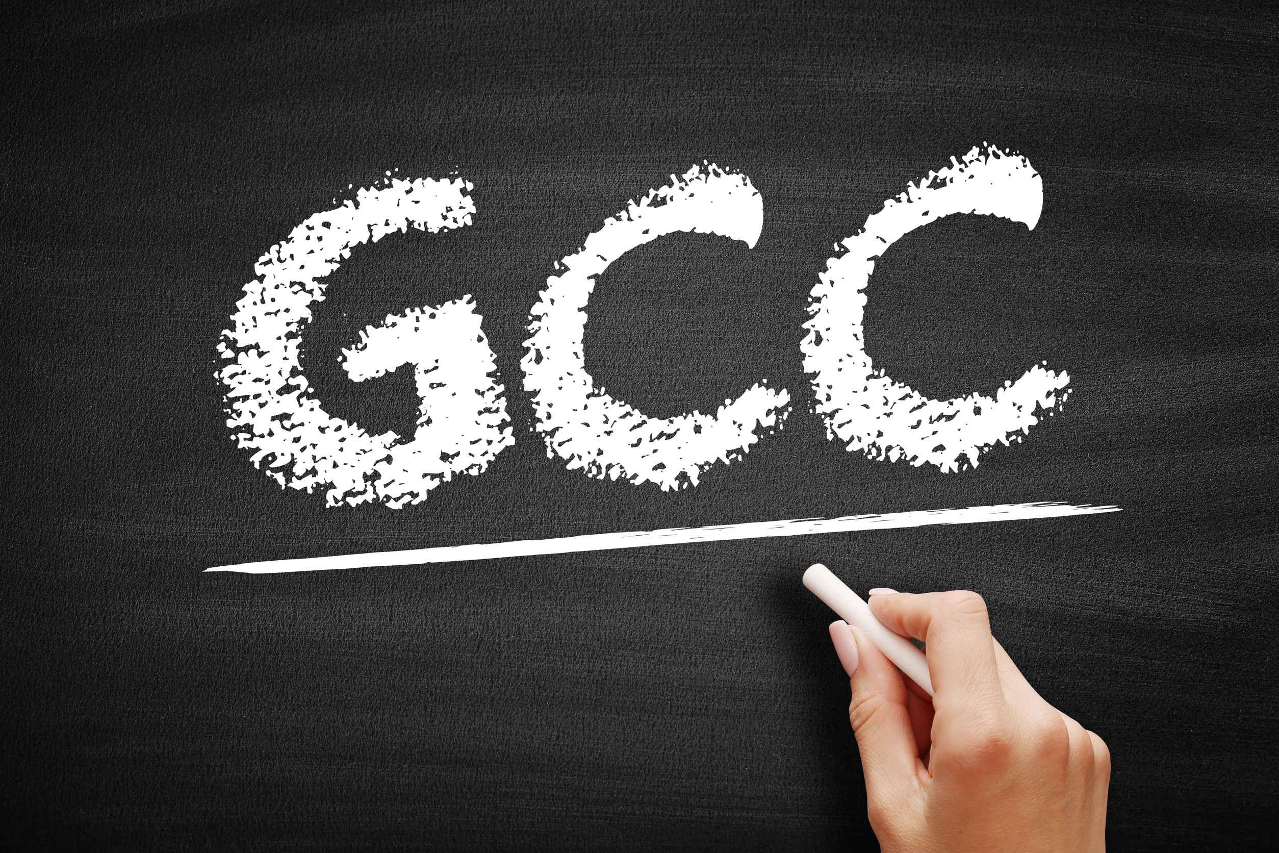 Gcc Acronym Written On Blackboard Gcc Acronym Written On Blackboard