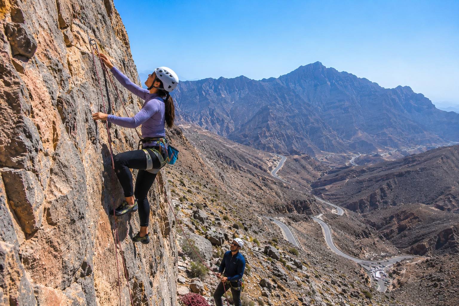 Guided Rock Climbing At Jebel Jais Guided Rock Climbing At Jebel Jais