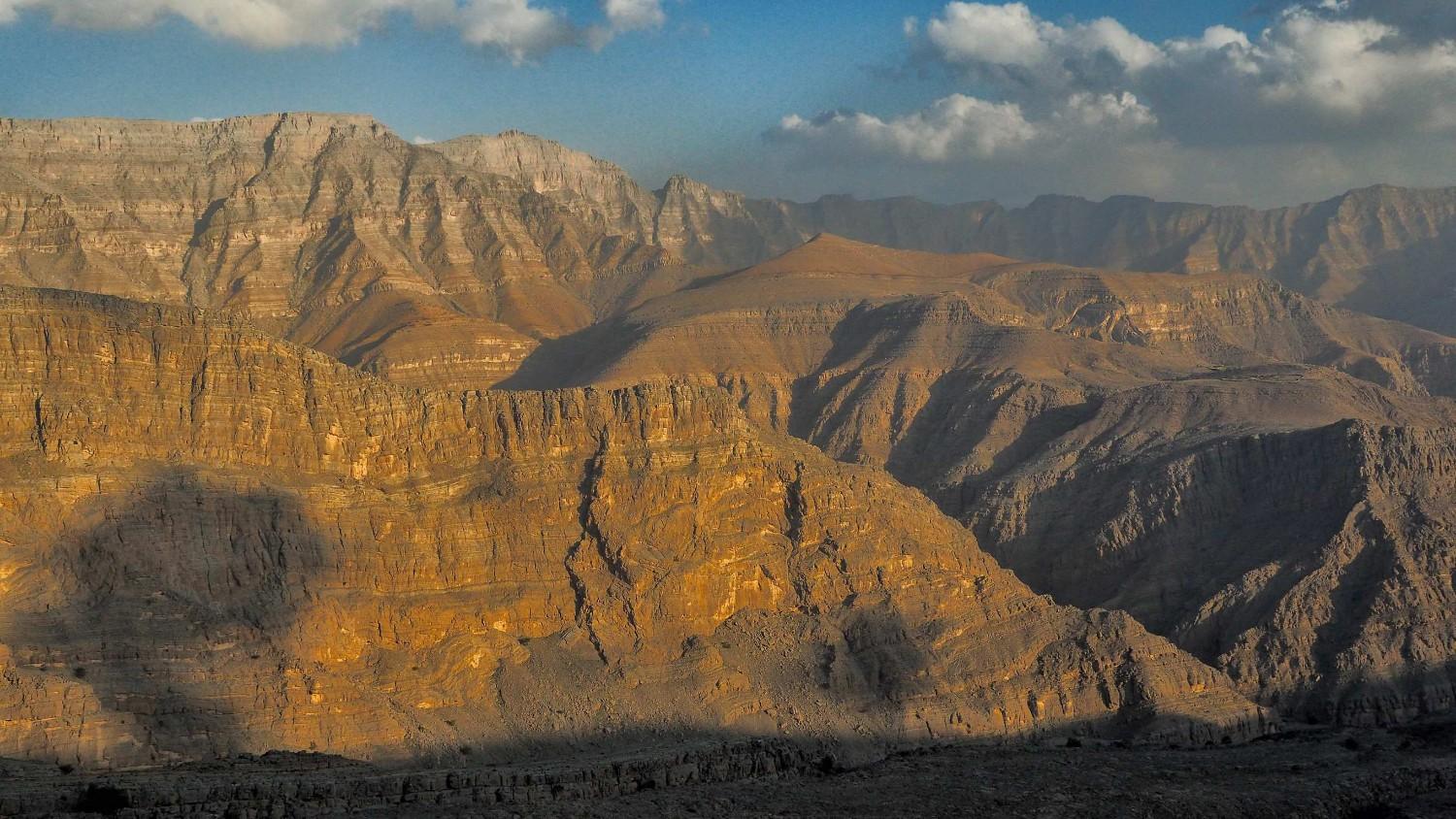 Jebel Jais Overlooking Al Hajar Mountains Jebel Jais Overlooking Al Hajar Mountains