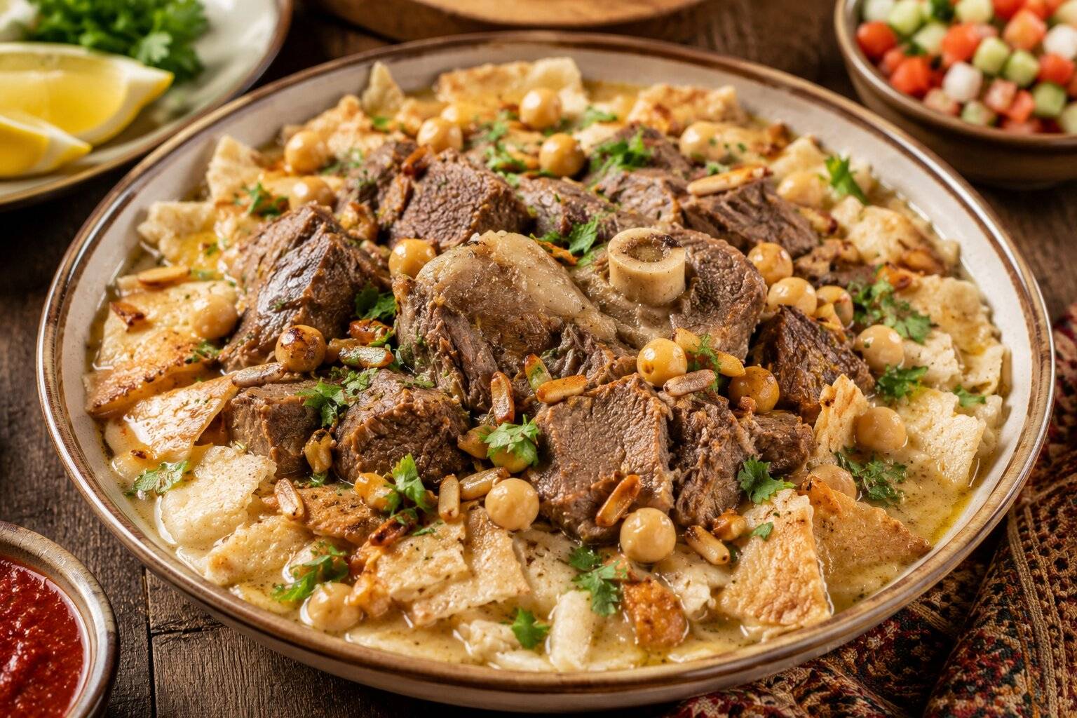 Traditional Emirati Thareed With Tender Lamb Traditional Emirati Thareed With Tender Lamb