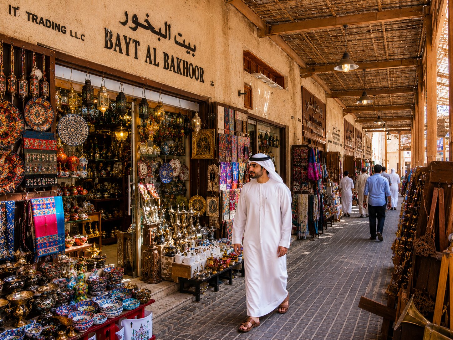 Traditional Souk In Old Dubai Traditional Souk In Old Dubai
